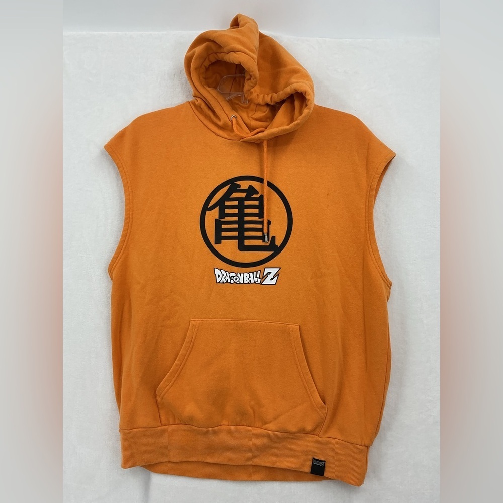Dragon Ball Z Orange Sleeveless Hoodie Vest 620
